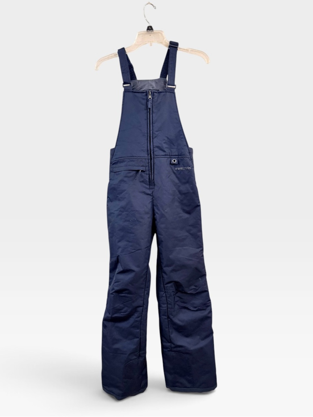 Arctix blue insulated snow bib overalls